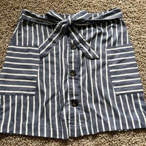 Altar’d State Front Tie Mini Skirt